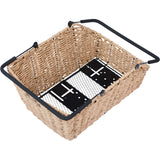 Panier à vélo Basil cento aspect rotin multi système 40 x 25 x 12 cm - jonc de mer