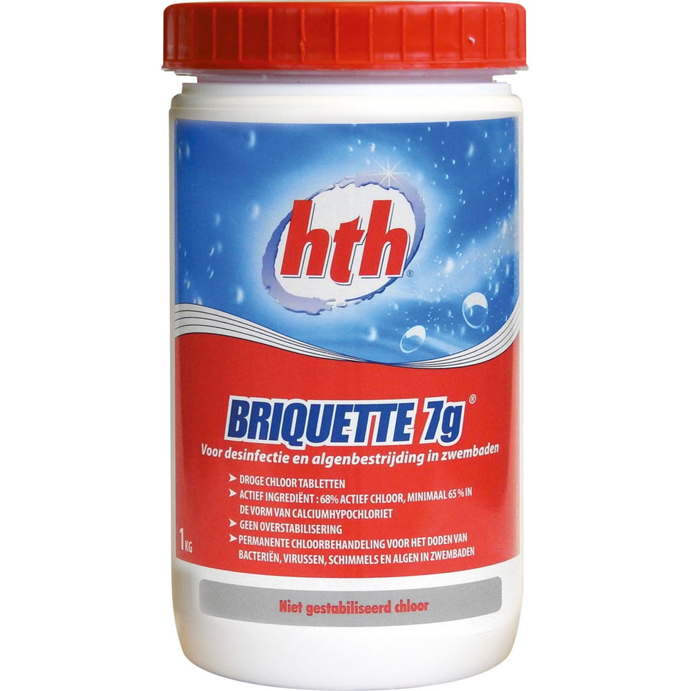 BSI Half -Fast -Delavni klor Briket 7G, 1 kg