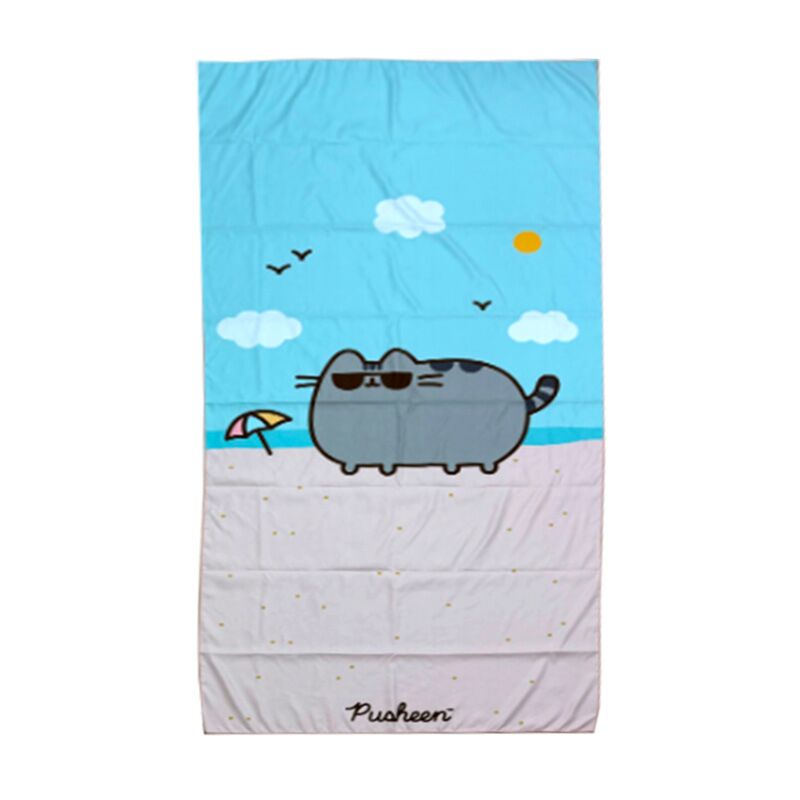 Pussy the cat microfiber beach towel