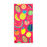 Telo mare in microfibra con frutta estiva