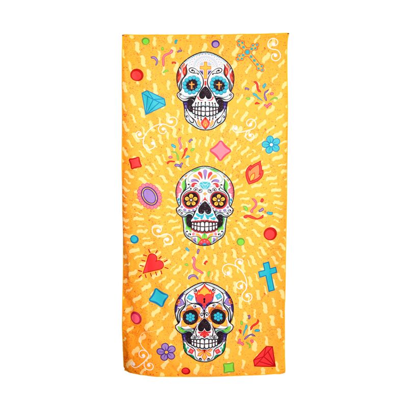 Serviette de plage en microfibre Dia de los muertos
