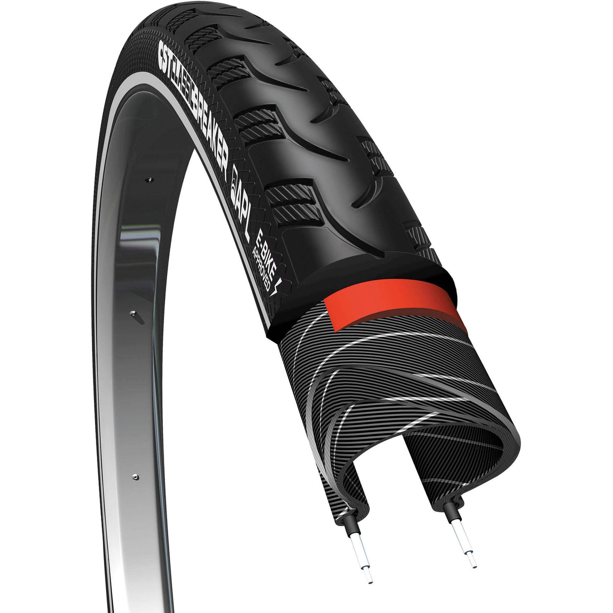 CST Tire 26x1.75 (47-559) Breaker clásico Negro 720150