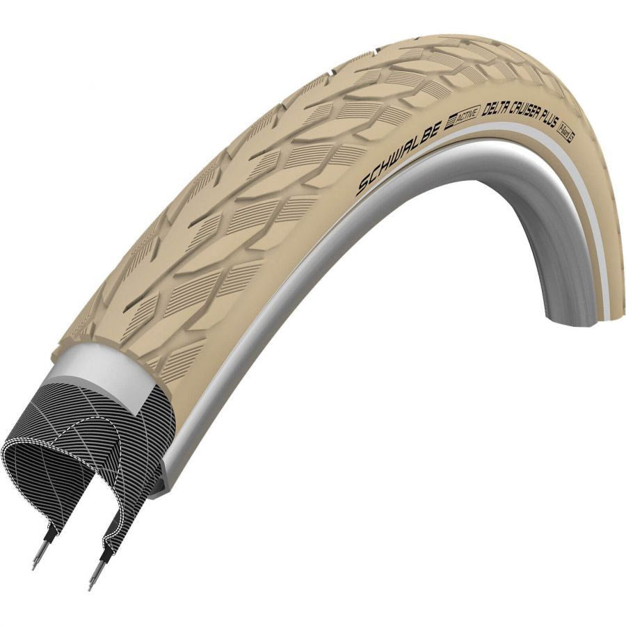 Schwalbe Delta Cruiser Plus Creme 28x1.40 37-622 Reflection