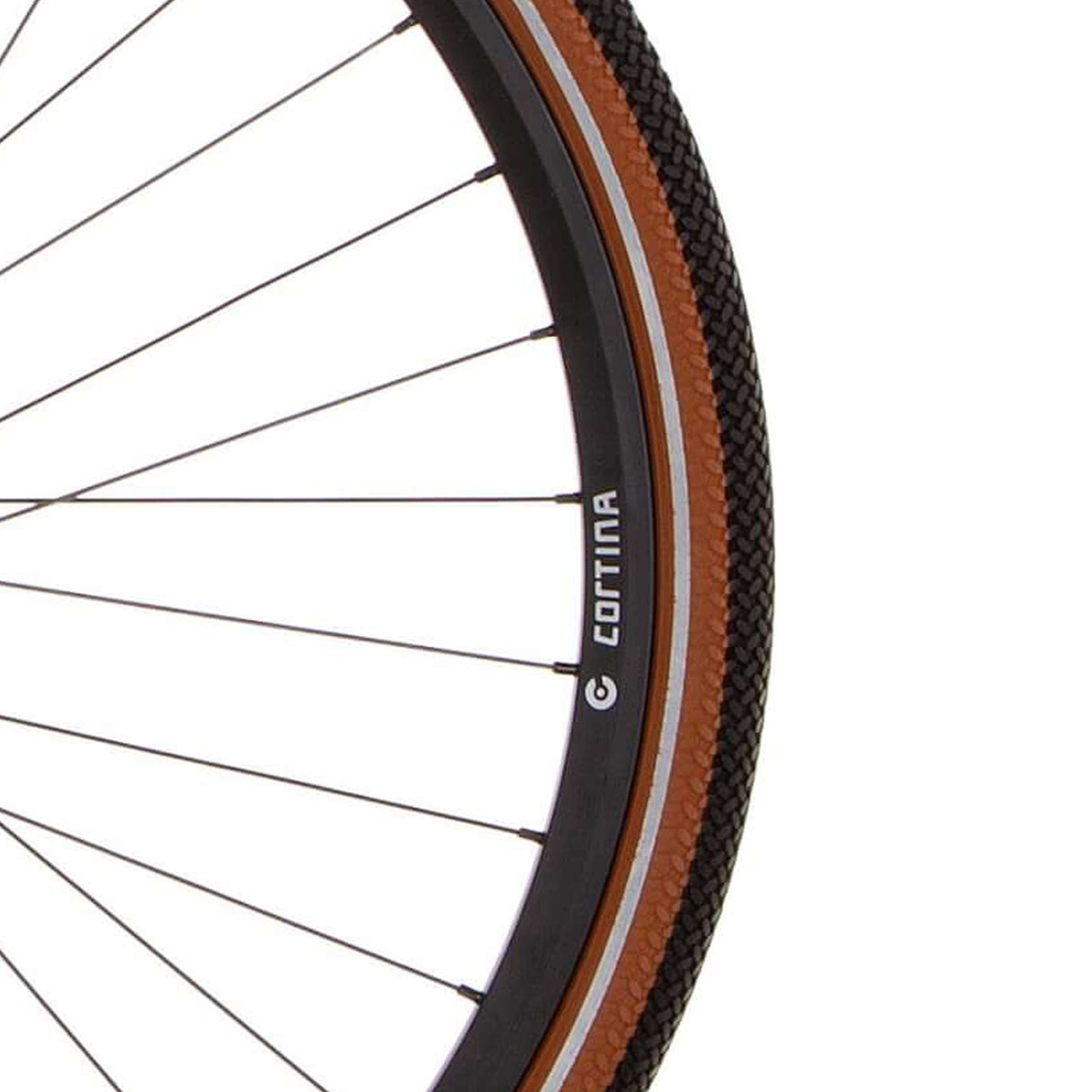 Cortina outer tire Canberra 28 x 1.75 black caramel refl