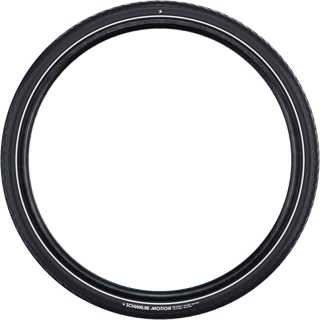 Schwalbe clincher motion iso omena 50-203 +r musta
