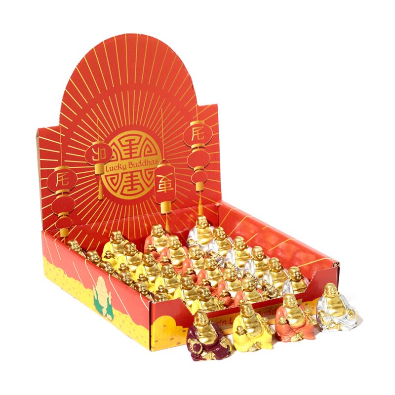 Mini kinesisk smilende Buddha