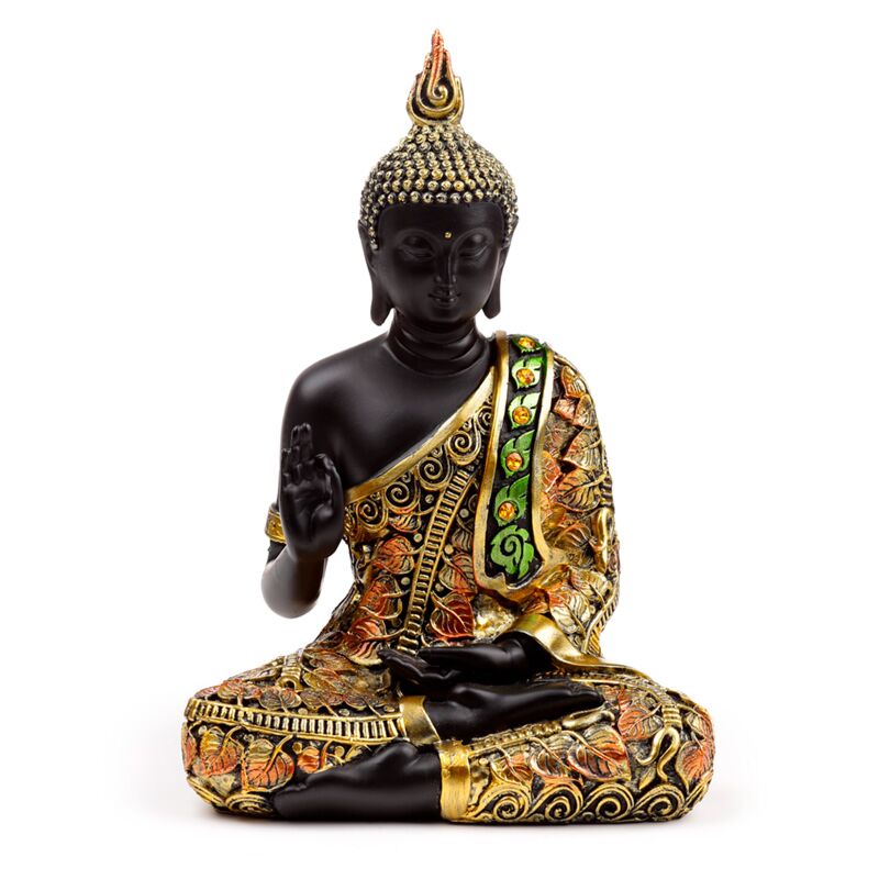Black Orange Thai Buddha Meditation