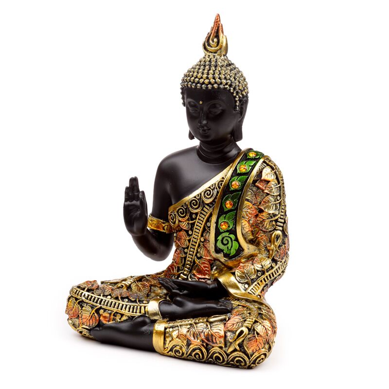 Black Orange Thai Buddha Meditation