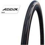 Schwalbe "Pro One" Líne Éabhlóid Tireshs 462 / HS 493, 127 Epi, Folding, V-Guardaddix Rás