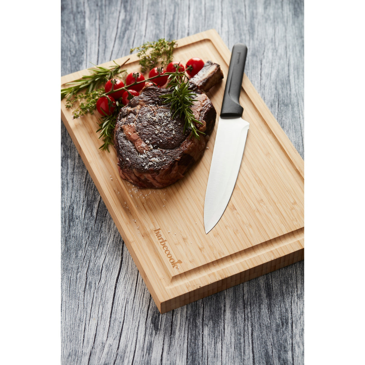 Grilcook Cutting Board z bambusu s kanálem šťávy