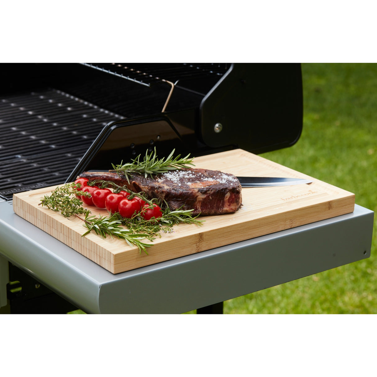 Grilcook Cutting Board z bambusu s kanálem šťávy