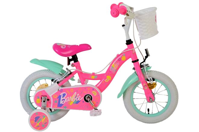 Barbie girls' bicycle - 12 inches - pink - two hand brakes