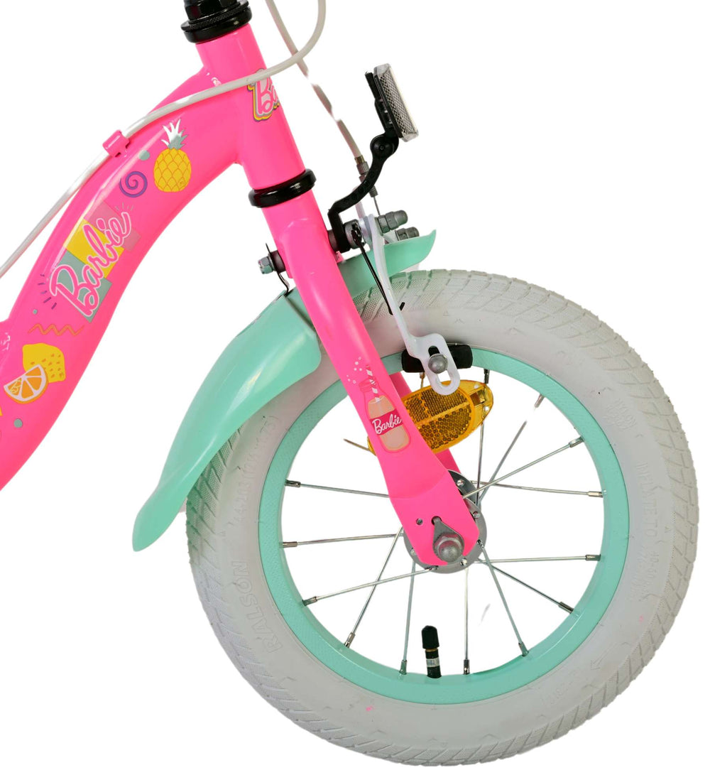 Barbie girls' bicycle - 12 inches - pink - two hand brakes
