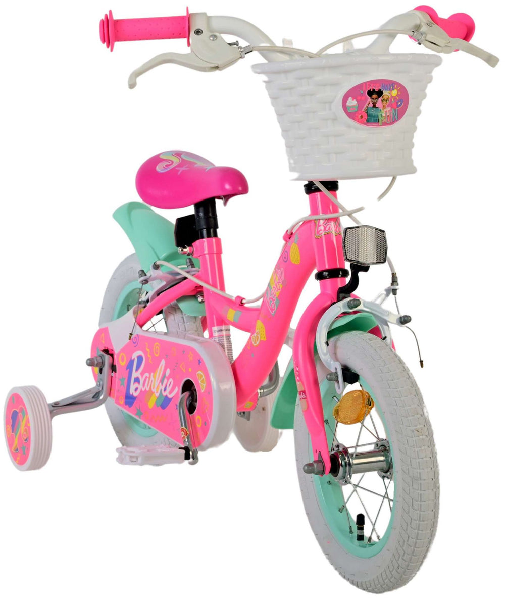 Barbie girls' bicycle - 12 inches - pink - two hand brakes