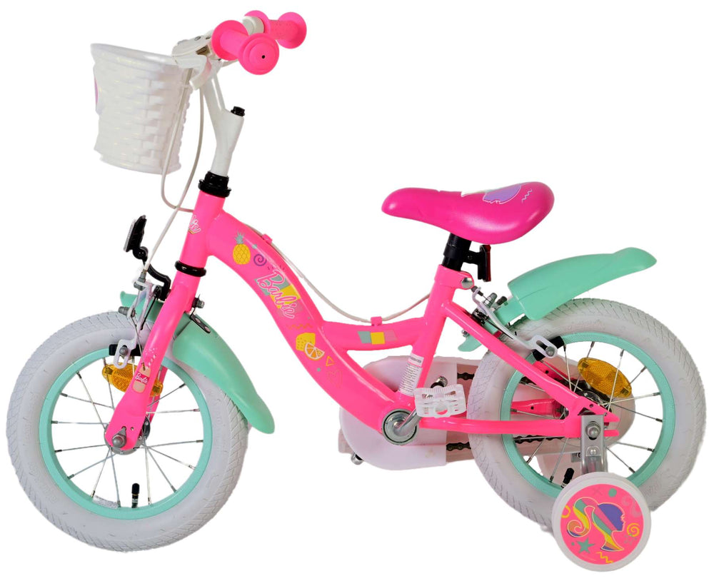 Barbie girls' bicycle - 12 inches - pink - two hand brakes