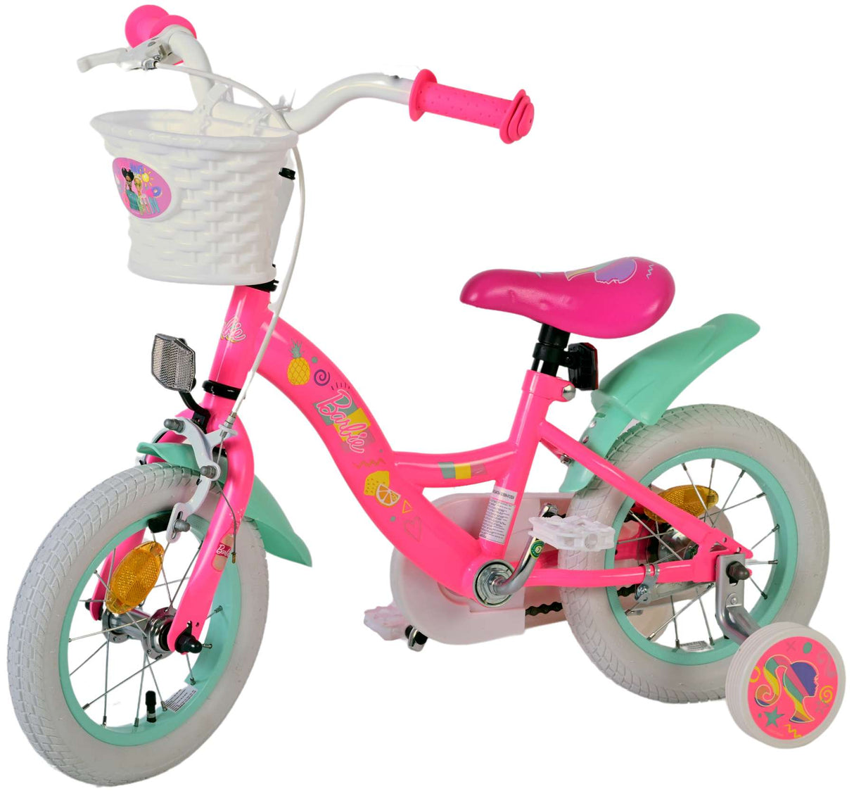 Barbie Children's Bicycle - Girls - 12 inch - Pink