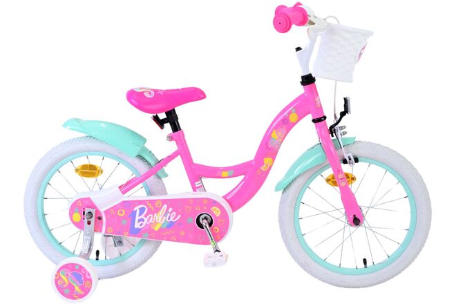 Barbie Children's Bicycle - Girls - 16 Inch - Pink - Two Hand brakes