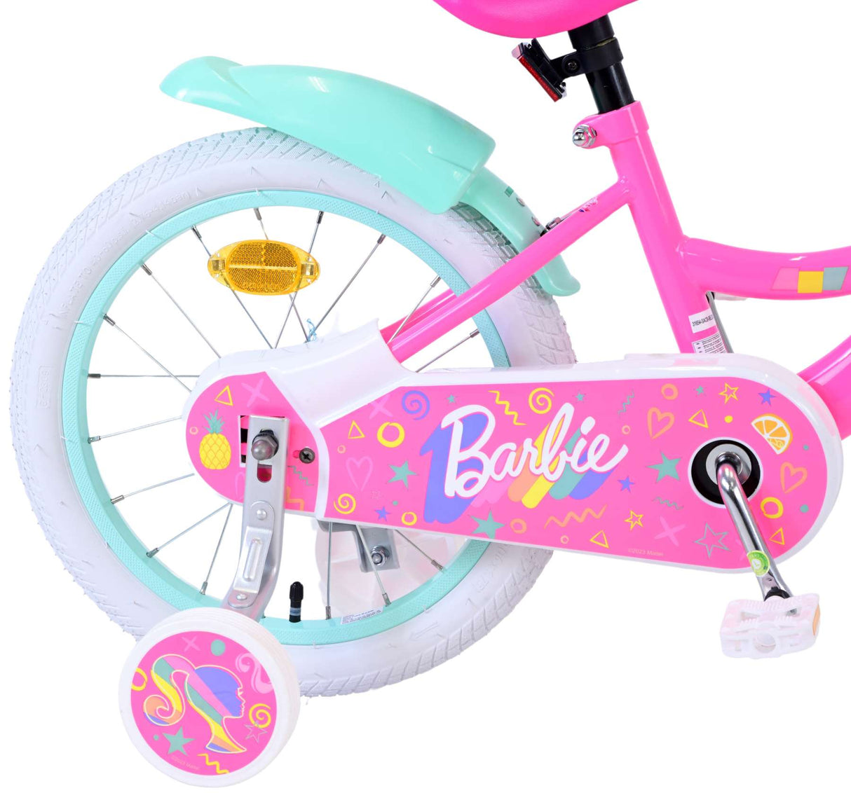 Barbie Children's Bicycle - Girls - 16 Inch - Pink - Two Hand brakes