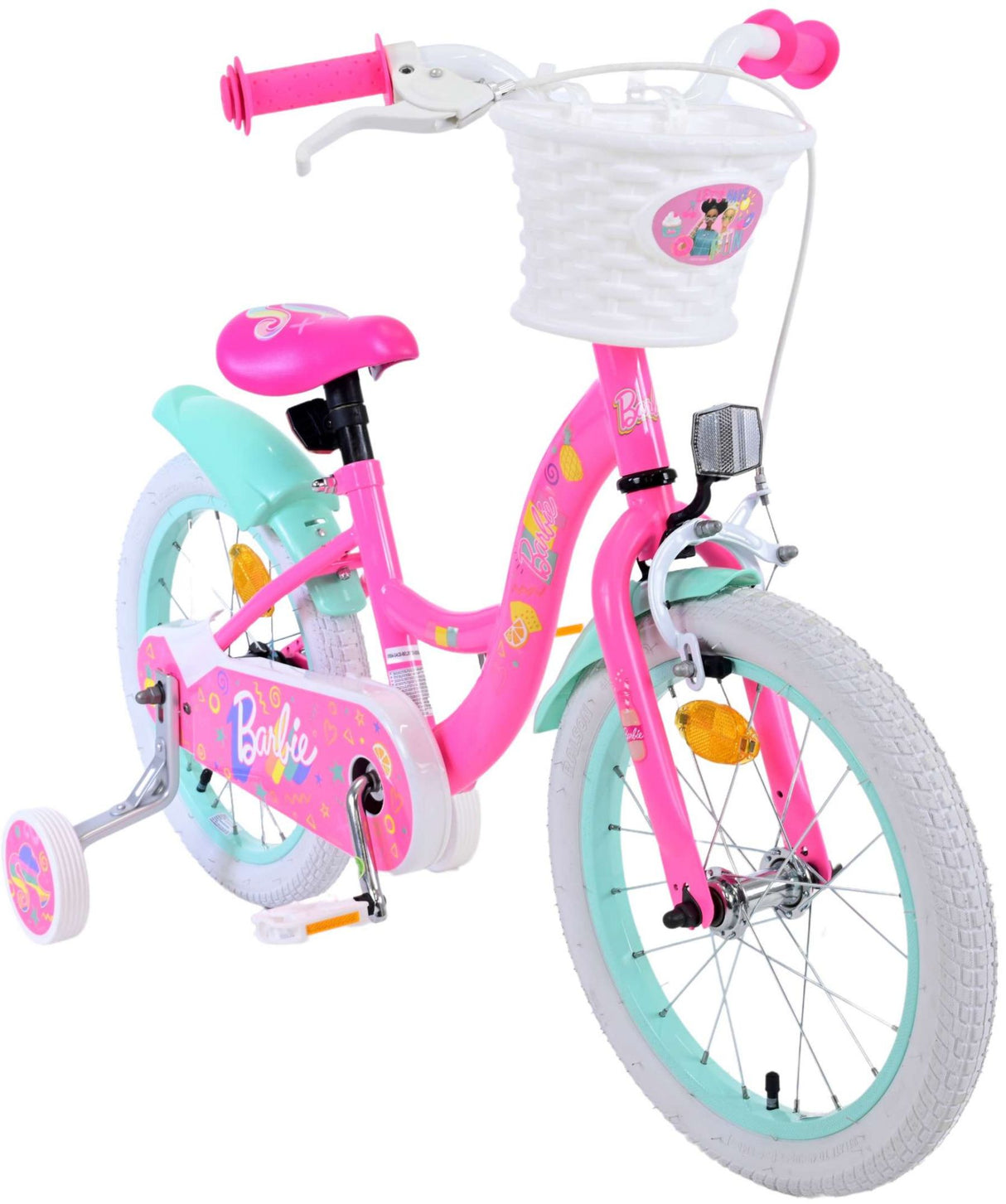 Barbie Children's Bicycle - Girls - 16 Inch - Pink - Two Hand brakes