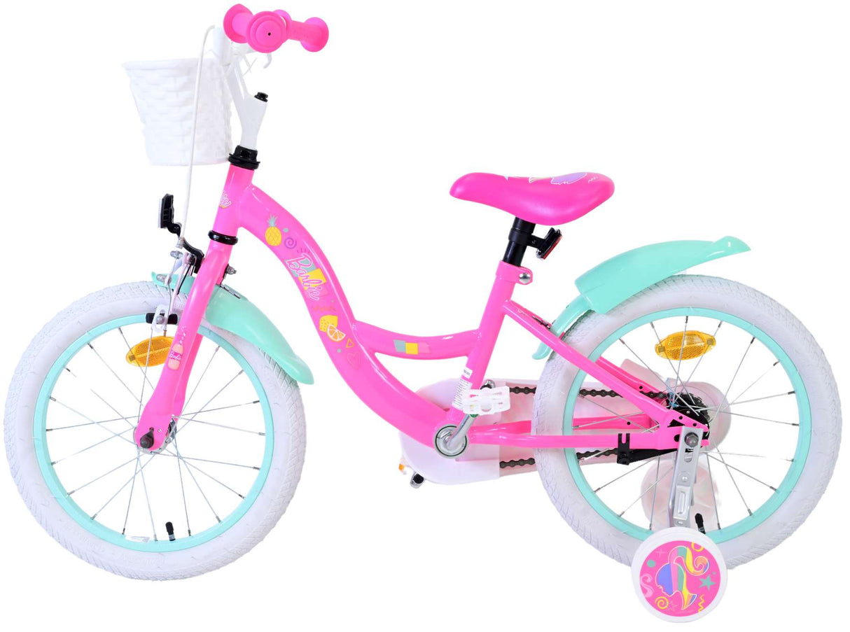 Barbie Children's Bicycle - Girls - 16 Inch - Pink - Two Hand brakes