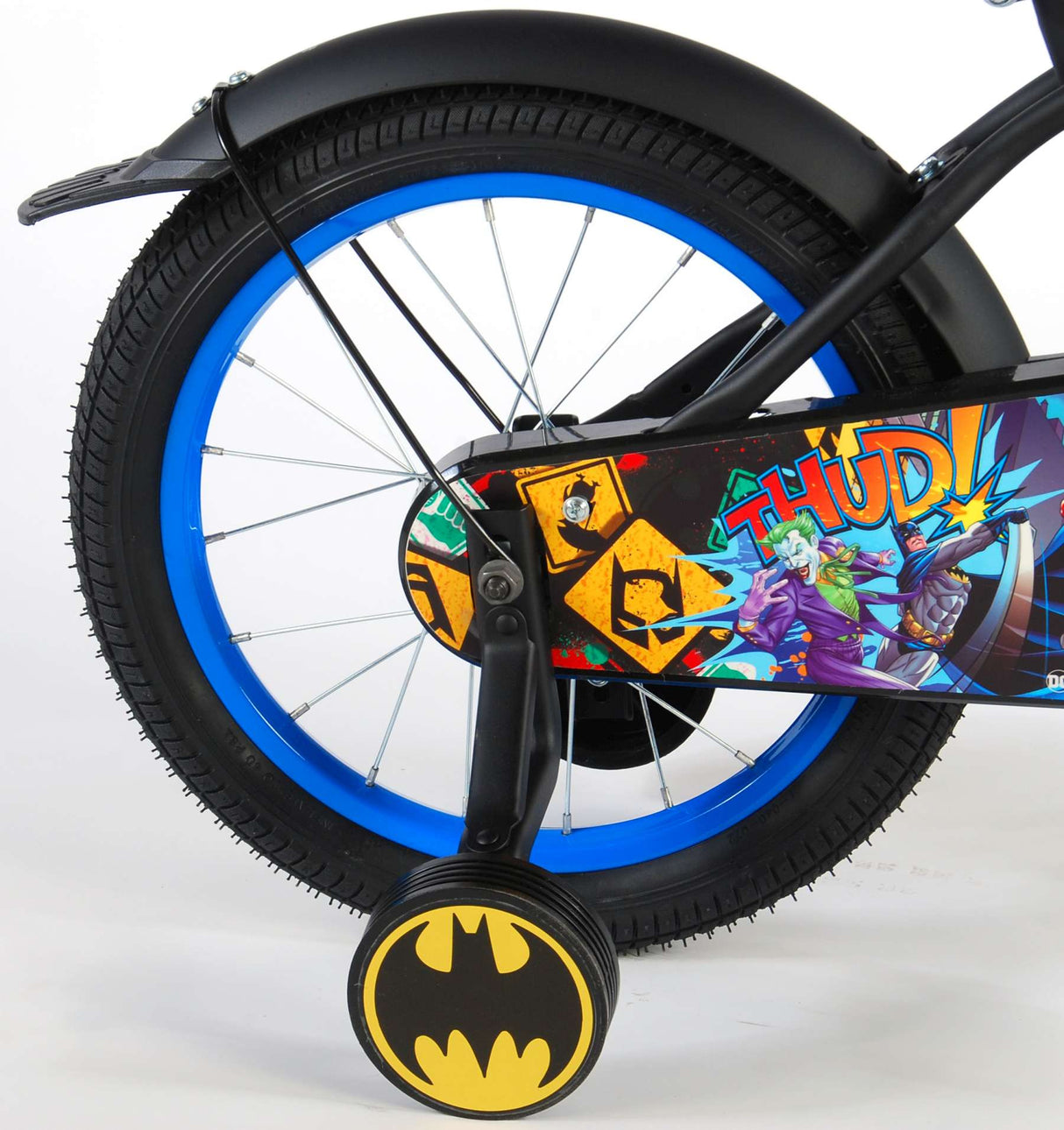 Batman kinderfahrrad - jungen - 16 zoll - schwarz