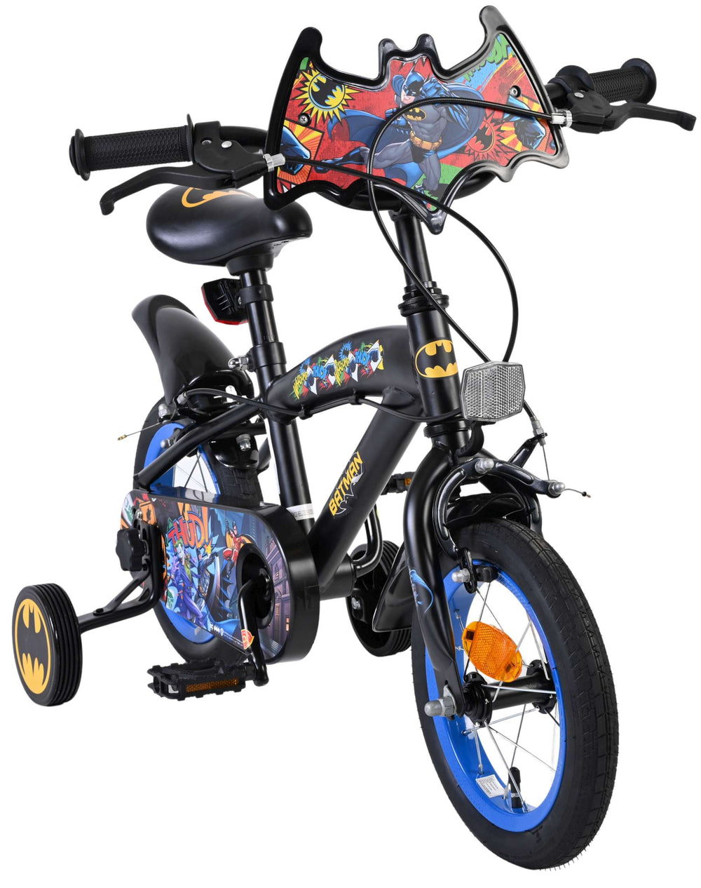 Batman children's bicycle - boys - 12 inch - black - two hand brakes