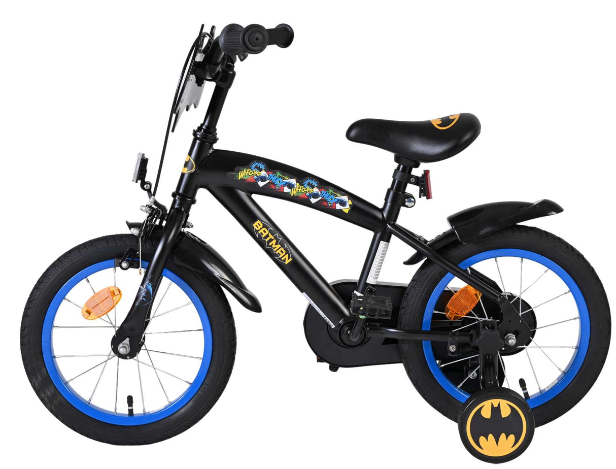 Batman kinderfahrrad - jungen - 14 zoll - schwarz
