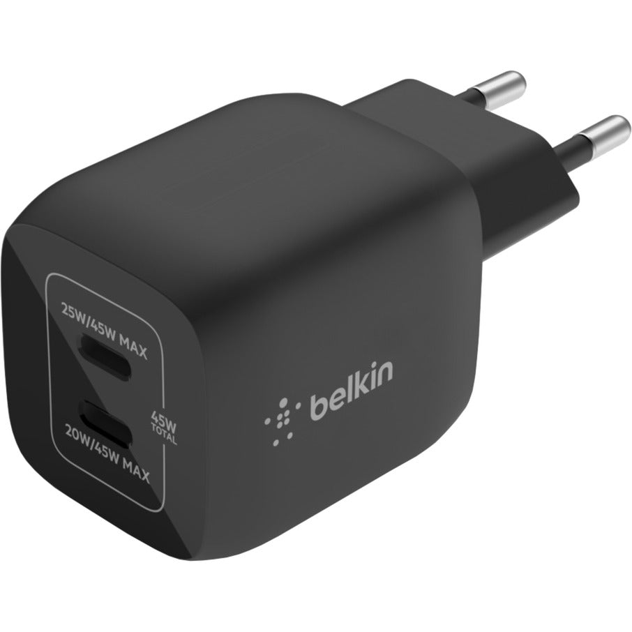 Belkin BoostCharge Pro 2-Poort USB-C Gan Wall caricatore con P