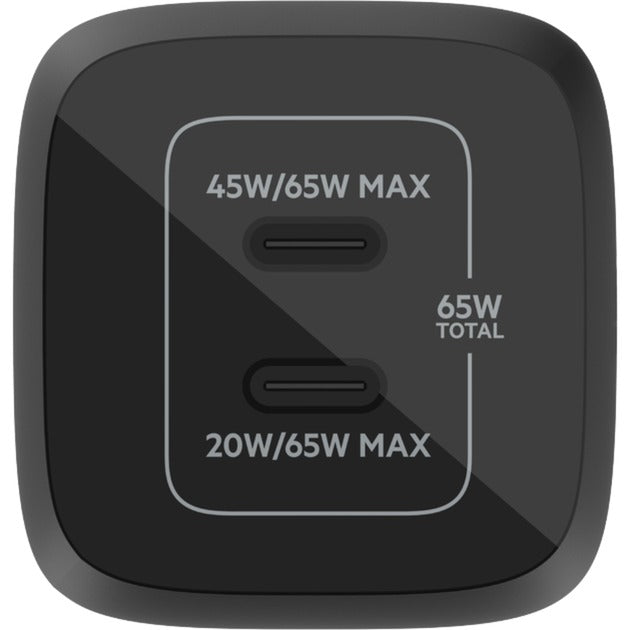 Belkin Boostcharge Pro 2-poort USB-C GaN-Wandlader mit P.