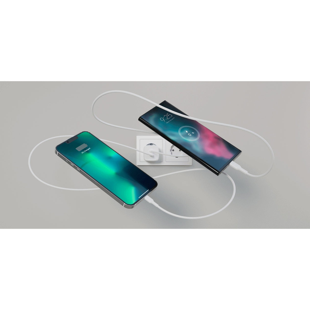 Belkin Boostcharge 2-Poort USB-C GAN-WALLADER WITH P