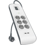 Belkin Voltage Security with 6 sockets and 2 USB-P