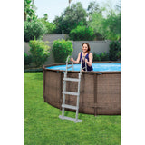 Bestway Swimming Pool Steel Pro Max Set Around Rattan 366