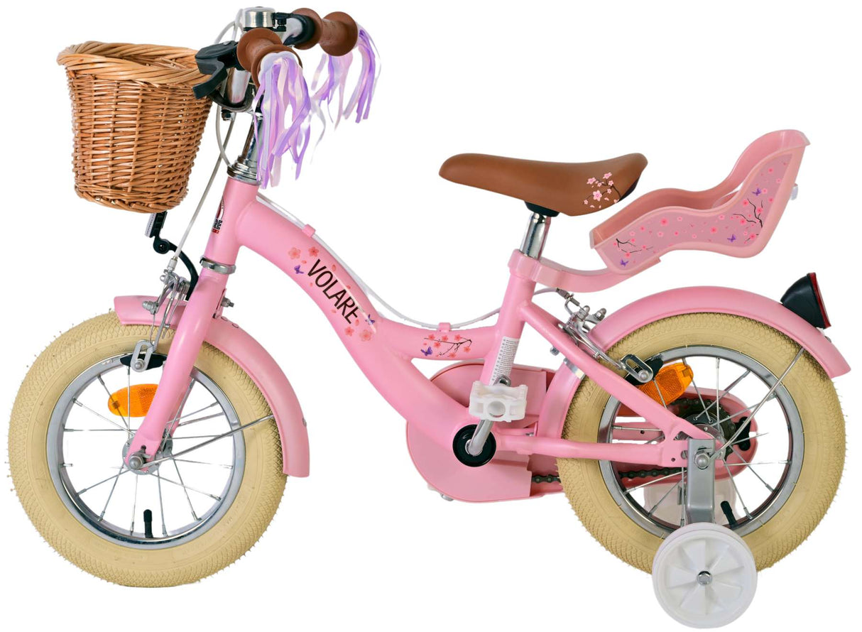 Bicicletta per bambini Blossom Vlatar - Girls - 12 pollici - Pink - Freni a due mani