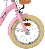 Volore Blossom Kannerbike vu Kanner vu Like 14 Zoll rosa zwee Handbremsen