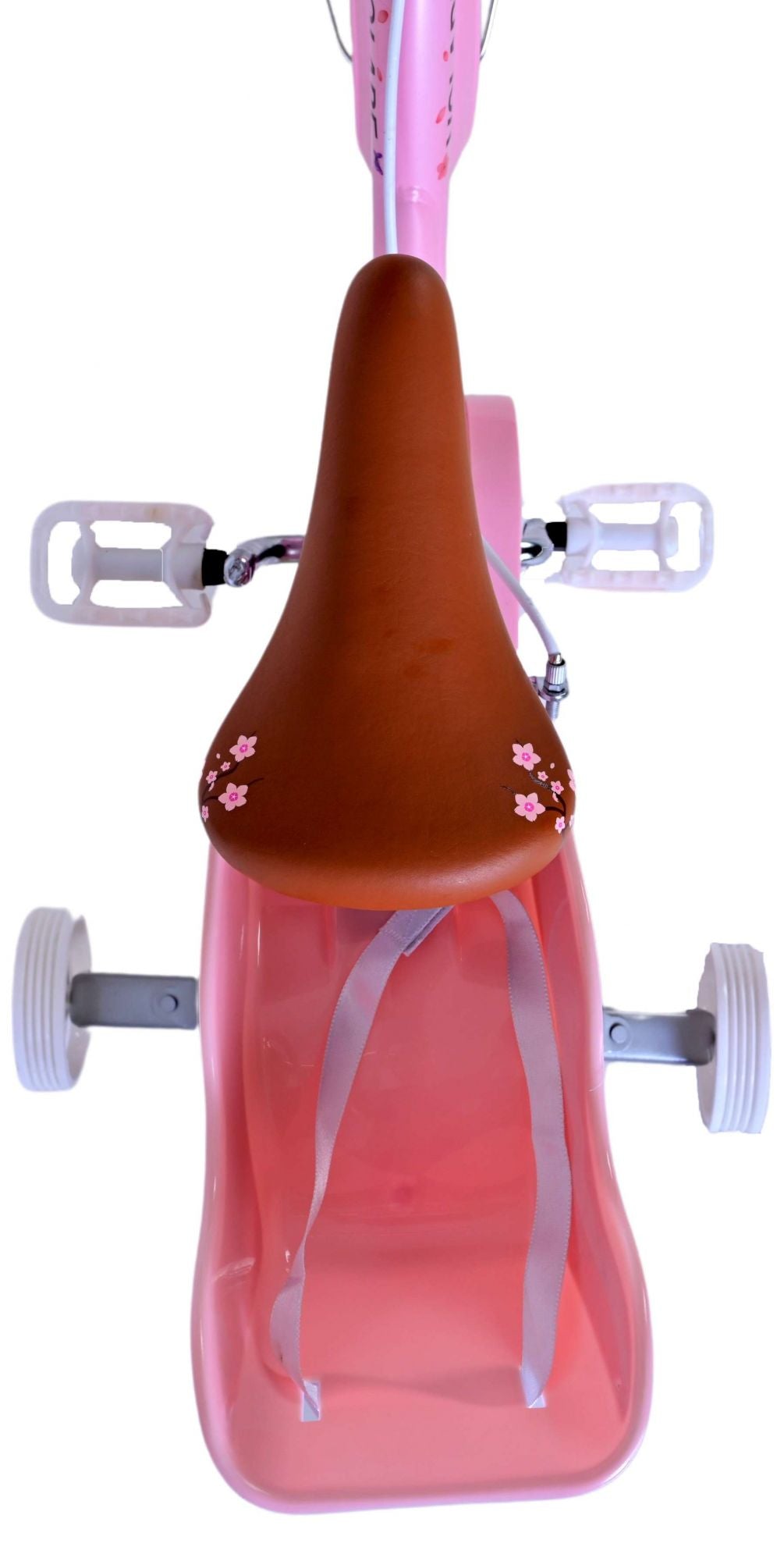 Volore Blossom Kannerbike vu Kanner vu Like 14 Zoll rosa zwee Handbremsen