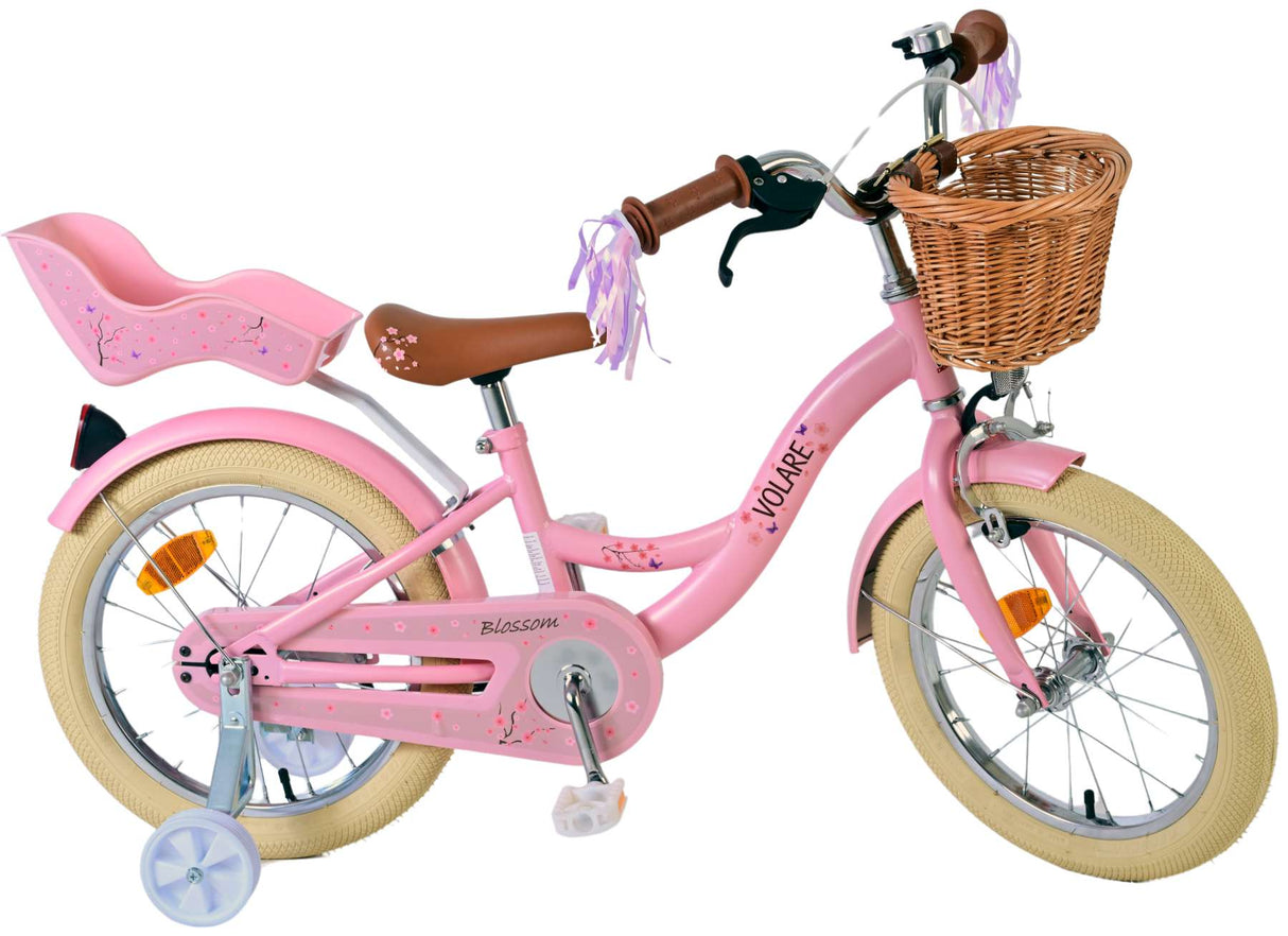 Volare Blossom Children's Rower - dziewczyny - 16 cali - różowy