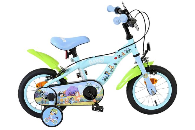 Bluey kinderfiets 12 inch - lichtblauw - twee handremmen