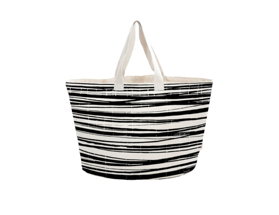 Bo Weevil Strandtas Canvas - randig
