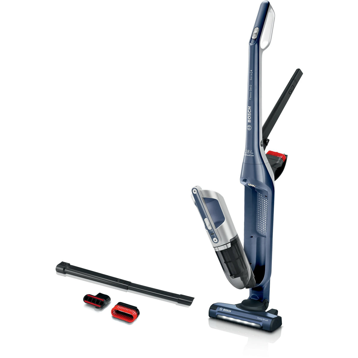 Bosch Series 4 Bezprzewodowy stalowa odkurzacz Flexxo Gen2 28vm