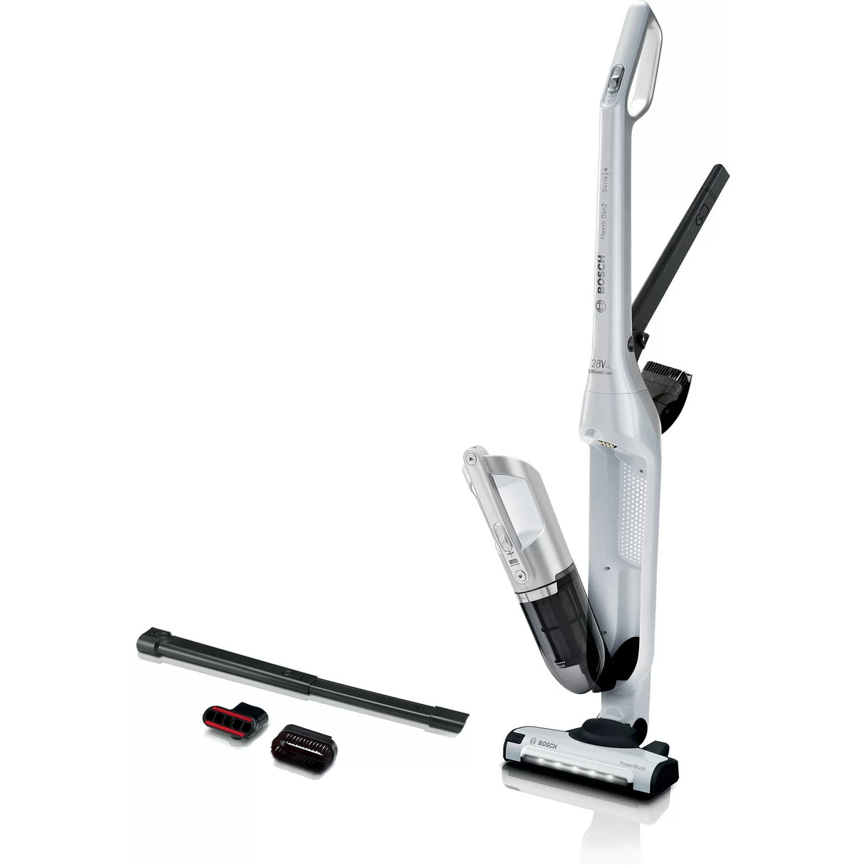 Bosch Series 4 Wireless Acciaio aspirapolvere Flexxo Gen2 28VM