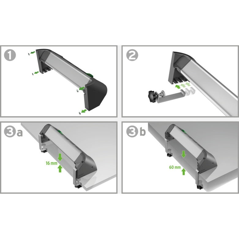 Brennenstuhl Alu-office-Line-Line avec fonction de chargement USB 4-