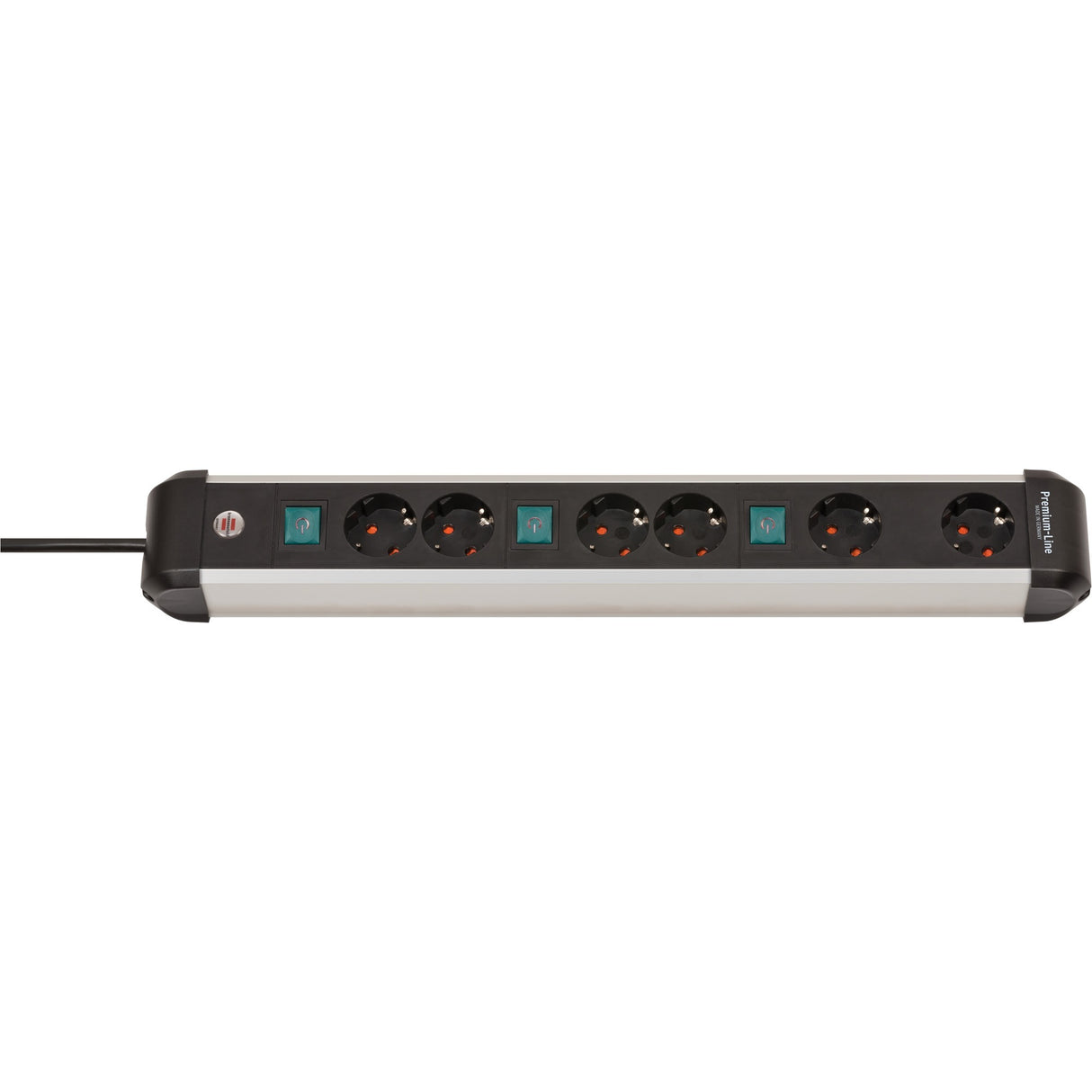 Brennenstuhl Premium-Alu-Line Socket 6-gang