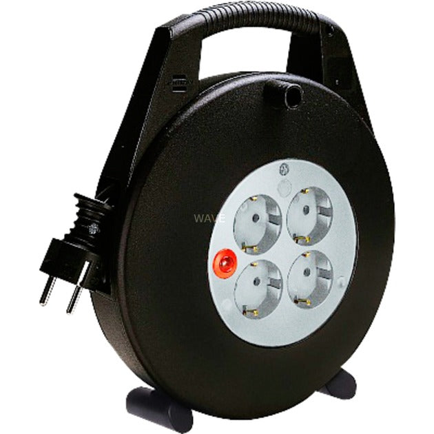 Brennenstuhl Vario Line Cable Reel 10 meter, 4x jordet