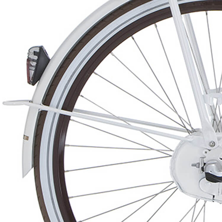 Cortina Mudguard bar rear 28 U4 white pearl