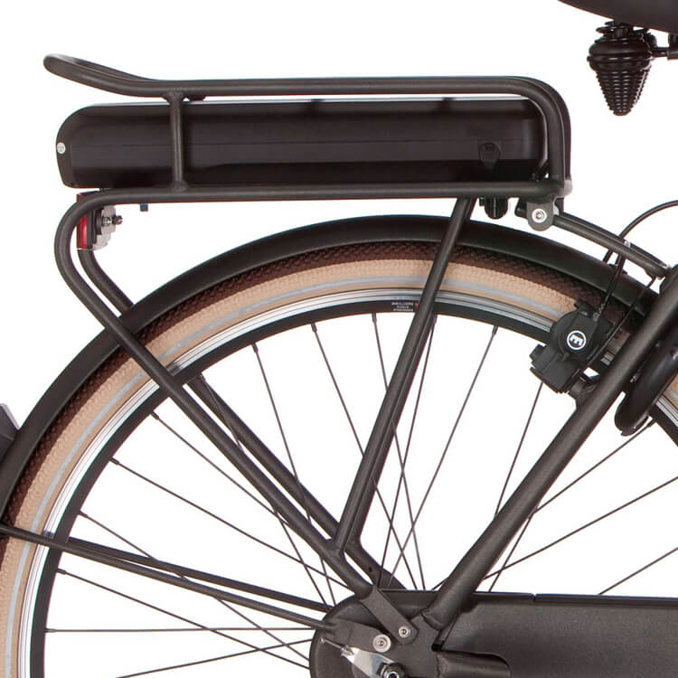 Cortina Achterdrager E-U4 BAFANG BLACK BOLT Matt 130 mm