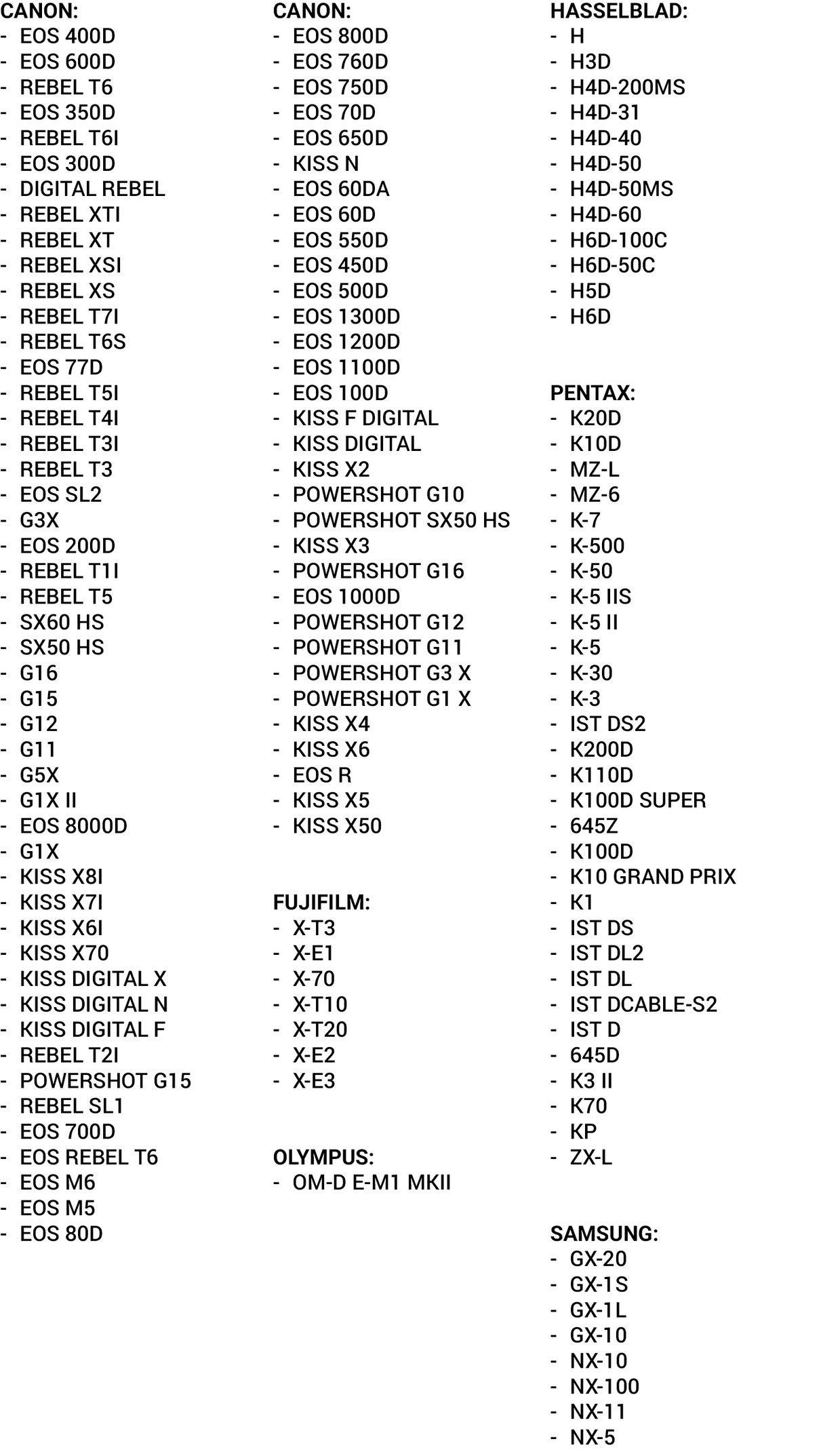 Pixel camera connection cable e3 3.5 mm for canon