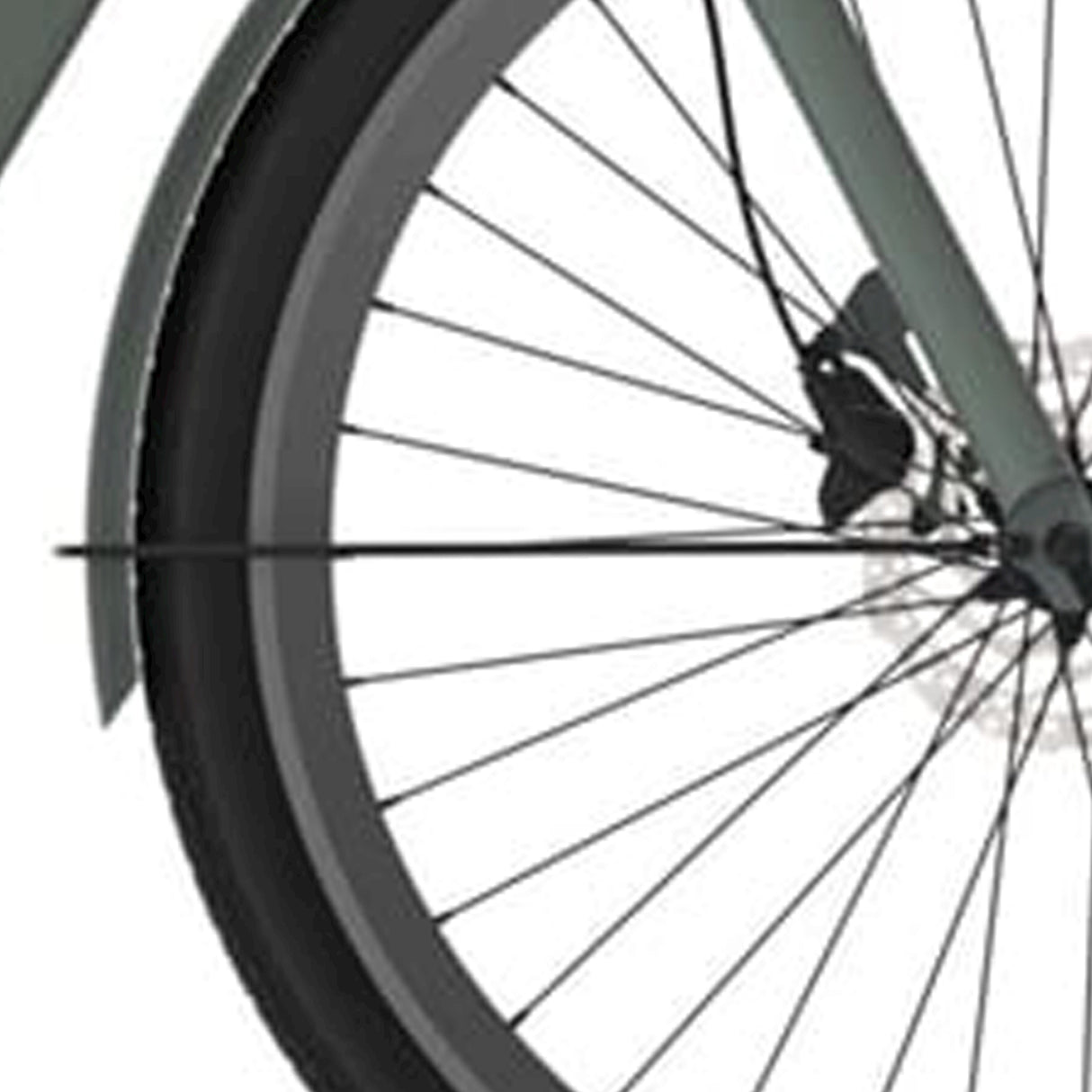 Cortina fender stay for 28 e-nite titanic green matt