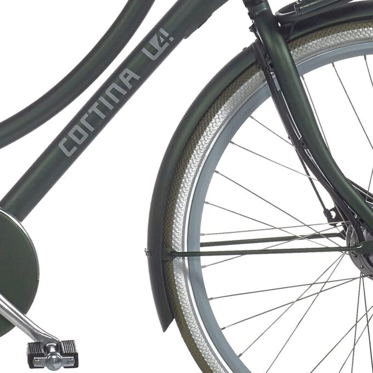 Cortina fender for 28 E-U4 Hunter Green Matt