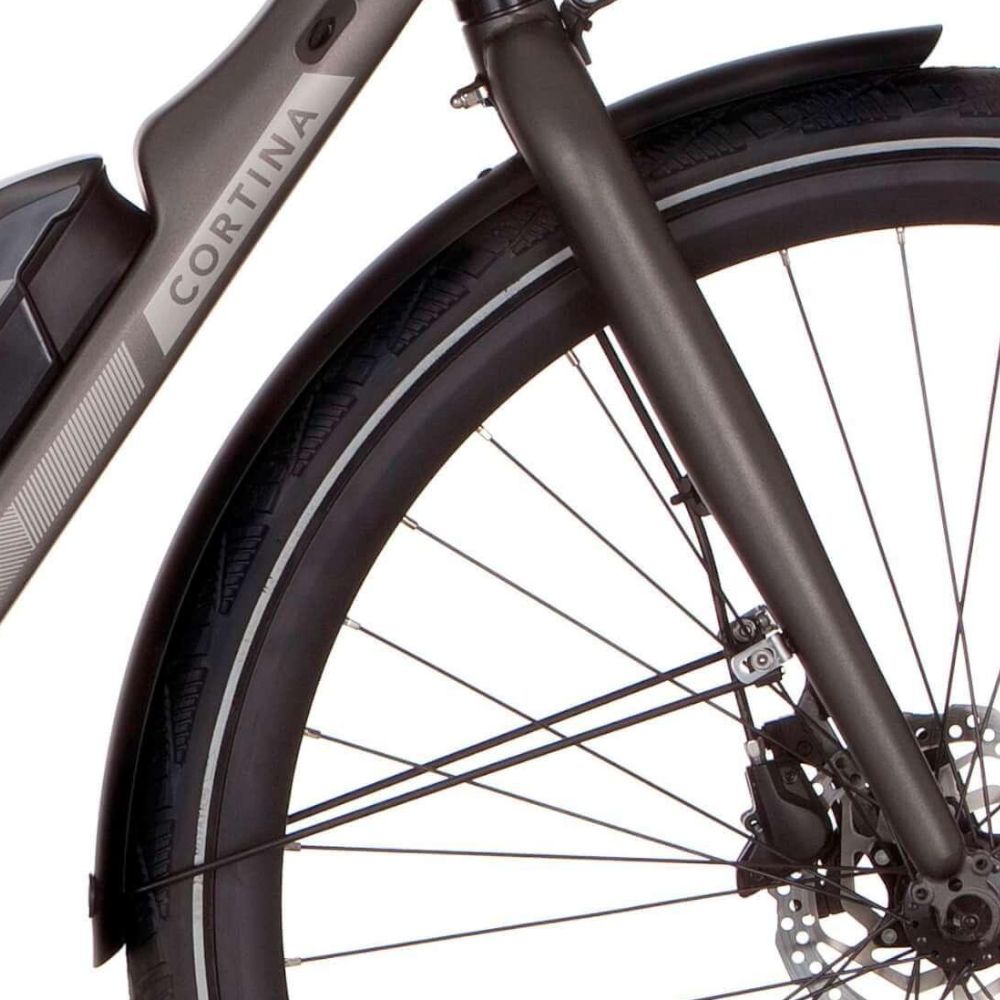 Cortina mudguard for 28 e-mozzo jet black matt