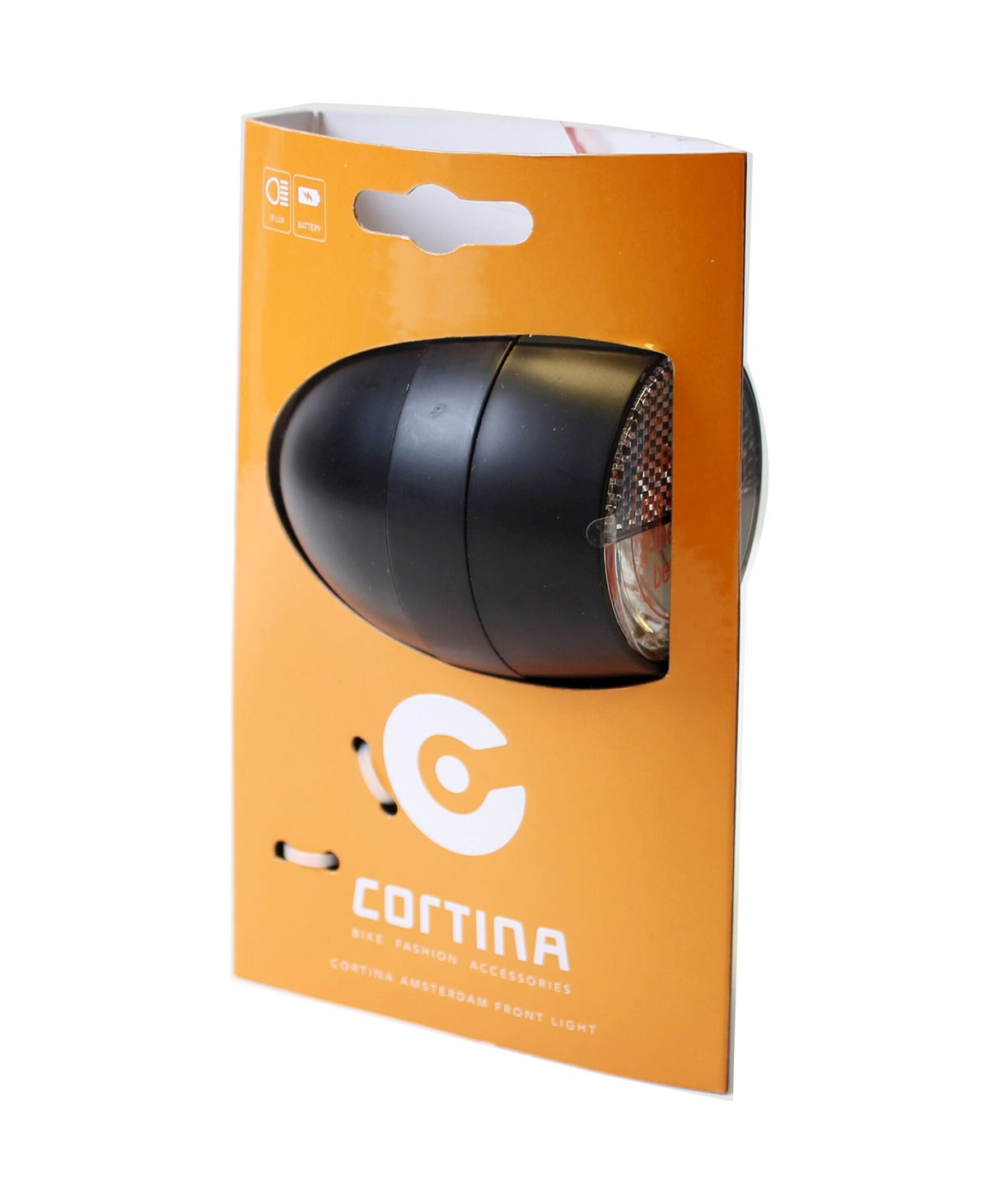 Cortina Headlight Amsterdam Batterie schwaarz